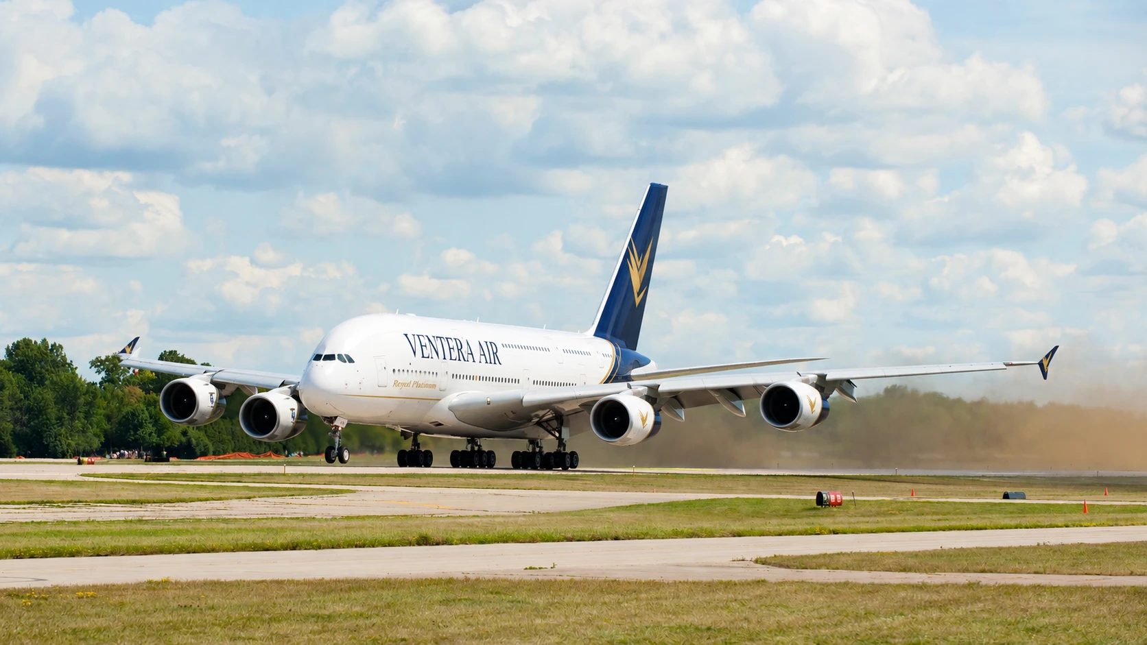 Airbus A380 in Ventera-Air-Lackierung